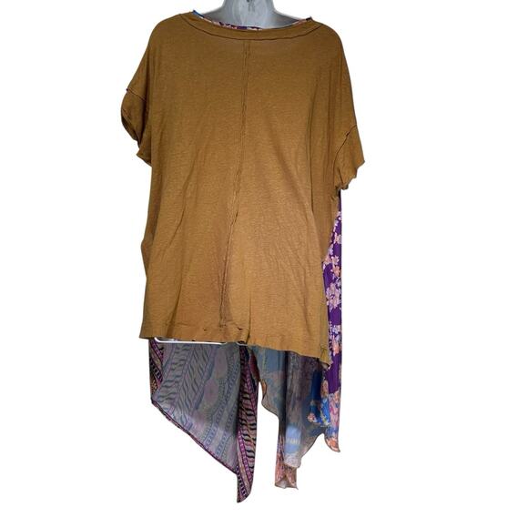 Free People Pick Your Scarf Linen Blend Tunic Top Size M - Picture 7 of 12
